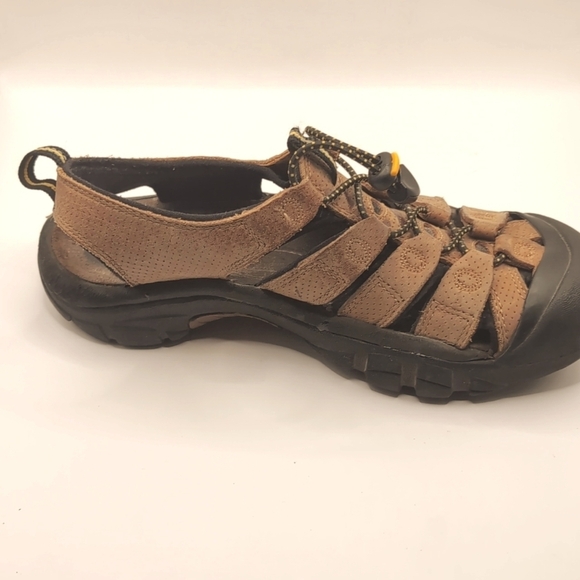 Men\'s Keen Newport H2 Brown Leather Waterproof Sandals Hiking Shoes Size 8 main image 4